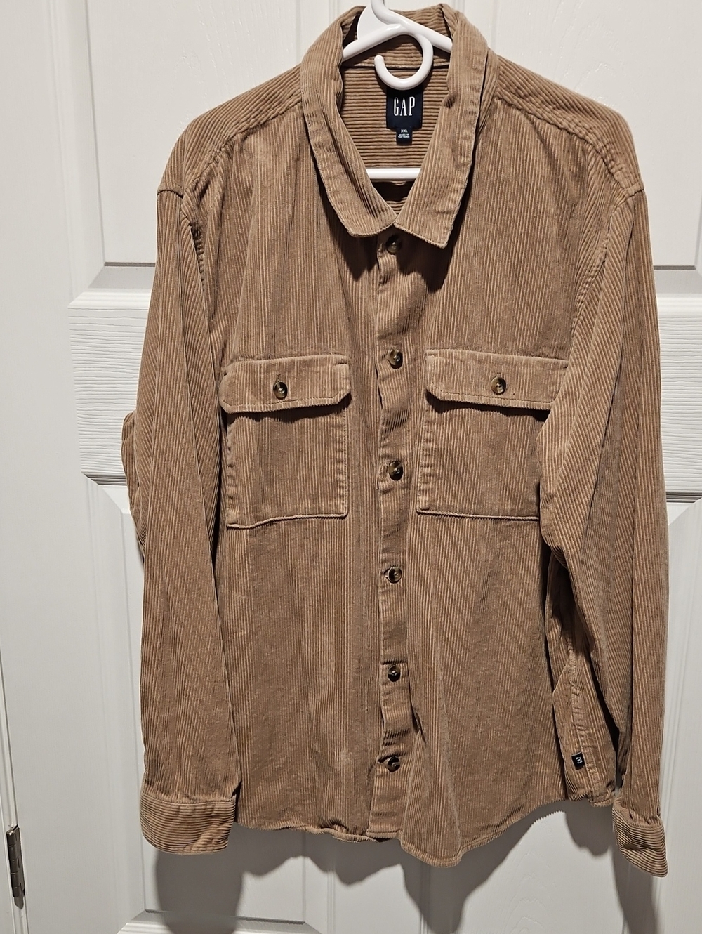 GAP Men's Corduroy Shirt Jacket - Brown